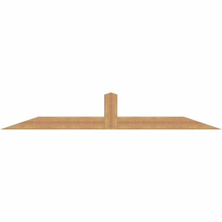 Ekena Millwork Portland Smooth Timber Gable Bracket, Western Red Cedar, 96"W x 16"H x 3 1/2"D x 5 1/2"F, 4/12 Pitch GBW096X16X0406POR00SWR
